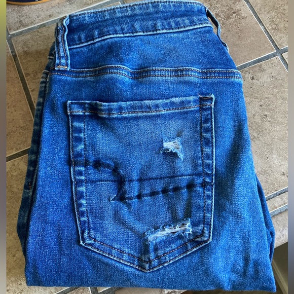 American Eagle Outfitters Denim - 🆕 Gently loved American Eagle Outfitters hi rise jeggings in size 10 extra long